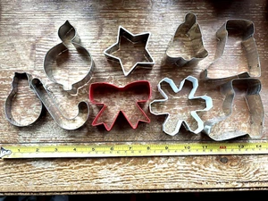 Ausstechformen: 9er Set Metall Winter/Weihnachtsstiefel, Schleife, Schnee, Stern, Ornament usw. - Bild 1 von 8