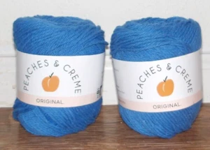 Peaches & Cream Two 120 Yards Blue Yarn - Picture 1 of 1