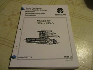 New Holland 971 grain head  Parts Catalog Manual - Picture 1 of 2