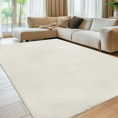 Kurzflor Schlingenteppich, Einfarbig Teppich, Flachgewebe, Wohnzimmerteppich DHL - Bild 1 von 4