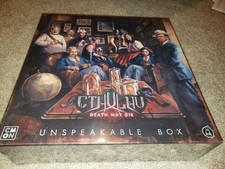 Cthulhu Death May Die Unspeakable Box only CMON Kickstarter Sealed and in-hand!