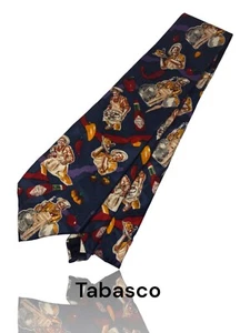 Tabasco Necktie, 56" X 3 3/4", Multicolor, Chefs. SB-11 - Picture 1 of 5