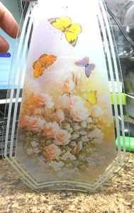 OK LIGHTING LÁMPARA TÁCTIL REPUESTO VIDRIO 1 Panel Coloridas Flores Mariposas - Imagen 1 de 1