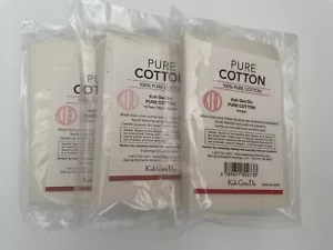 3 X KOH GEN DO 100% Pure Organic Cotton Pads 10 Ct Each, New & Sealed - Picture 1 of 3