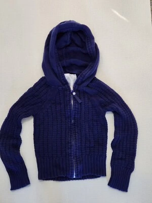 Justice Blue Hoodie Sweater Girls Size 6 - Image 1 of 4
