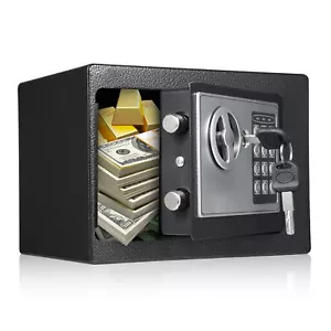 Bisofice Home Safes Fireproof Waterproof Box with Keypad and 2pcs Spare P0Y0 - Picture 1 of 12