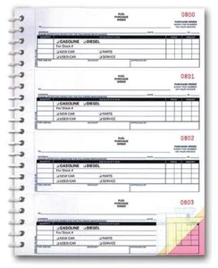 Fuel Purchase Order Book (3-Part Fuel PO Book) (800 POs Per Book) - Picture 1 of 5