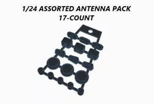 1/24 POLIZEI FEUERWEHR EMS VERSCHIEDENE ANTENNENPACK 17 STÜCK SET KUNDENSPEZIFISCH LED DIORAMA BAUEN - Bild 1 von 4