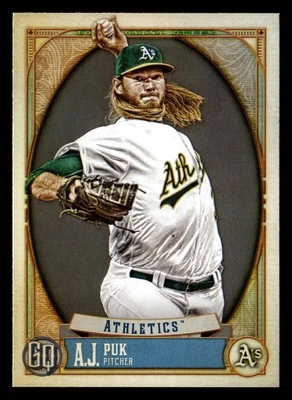 A.J. Puk 2021 Topps Gypsy Queen #183 Oakland Athletics Baseball *168 - Image 1 of 2