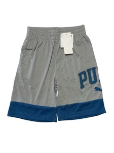 PUMA Big Logo Short /Kids/Small /light Heather Gray - Picture 1 of 3