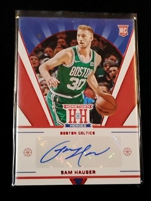 2021-22 Panini Chronicles - Hometown Heroes Auto Sam Hauser #HHR-SAM Red (RC) - Image 1 of 2