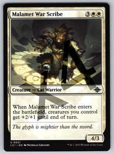 x4 Malamet War Scribe U The Lost Caverns of Ixalan 21 NM Creature — Cat Warrior - Picture 1 of 2