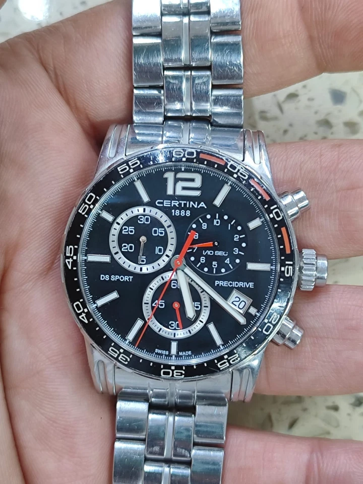Certina - DS Sport - Cronógrafo - - C027.417.A - Reloj Acero Funciona Necesita Reparación Foto 1 de 4
