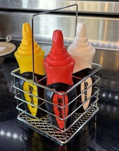 Snap-On Tools Condiment Bottles W/ Caddy, Limited Edition Promo - Picture 1 of 8