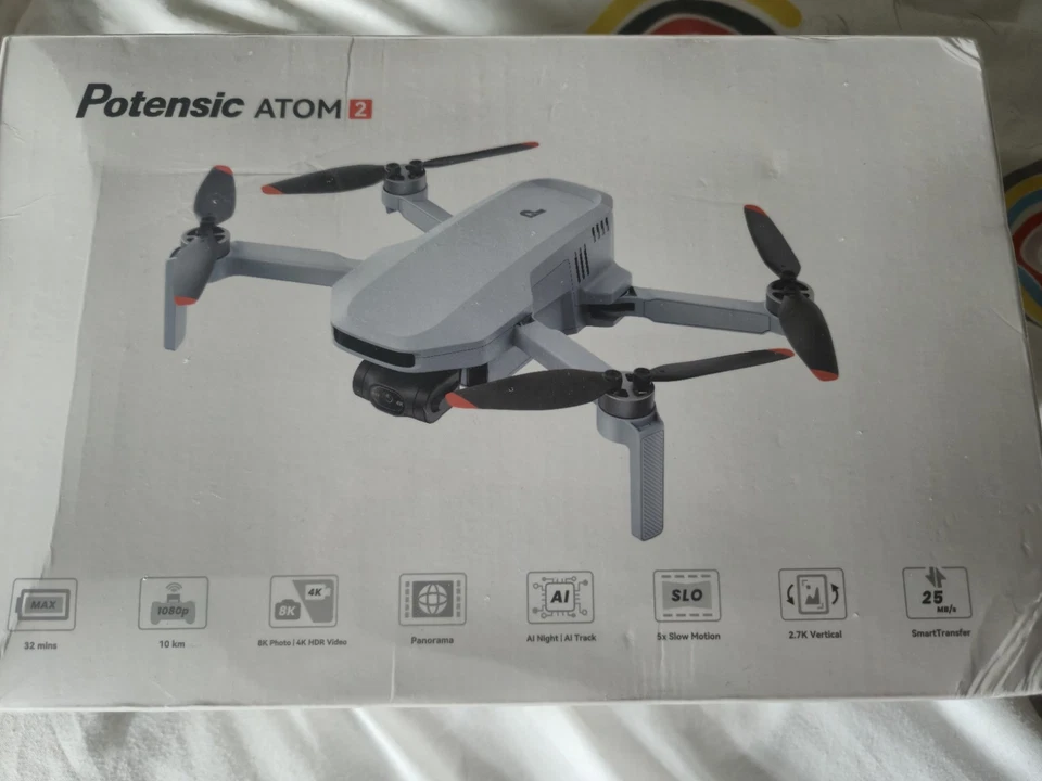 Potensic ATOM 2 Drone 4K Camera 3-Axis Gimbal 10KM Transmission Fly More Combo - Image 1 of 1