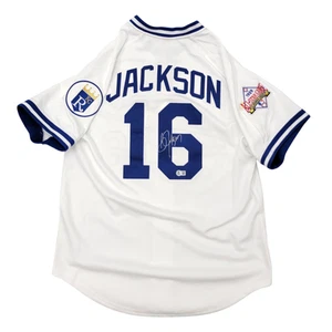 Camiseta deportiva auténtica firmada por Bo Jackson Kansas City Royals M&N 1989 All Star Game BAS - Imagen 1 de 2