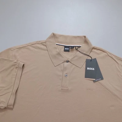 Polo Hugo Boss BT-Pallas D Marrón 100% Algodón Para Hombre Talla 4XT Foto 1 de 4
