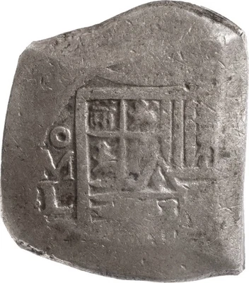 MEXICO, Mexico City, cob 8 reales, Charles II, assayer L, ANACS F 15. - Image 1 of 4