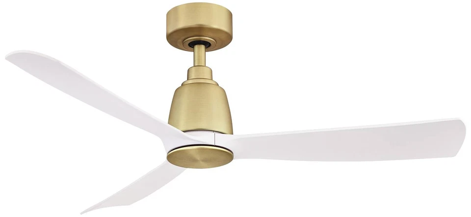 44" Fanimation Kute Satin Brass Damp Modern Smart Ceiling Fan - Image 1 of 1