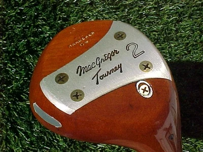 PERSIMMON Macgregor Tourney Tommy Armour 693 Golf Club 2 Wood w Original Grip - Image 1 of 4