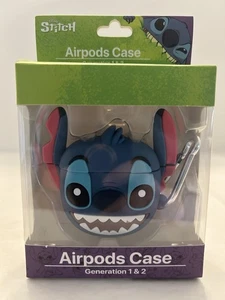 STITCH AIRPODS CASE Disney Generation 1&2 Silikon NEU IM KARTON - Bild 1 von 4