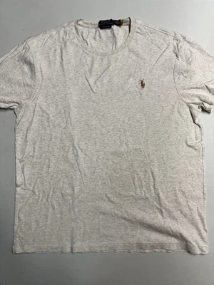 Polo Ralph Lauren Men’s Short Sleeve Custom Slim Fit Tshirt Light Grey Size XL - Image 1 of 3