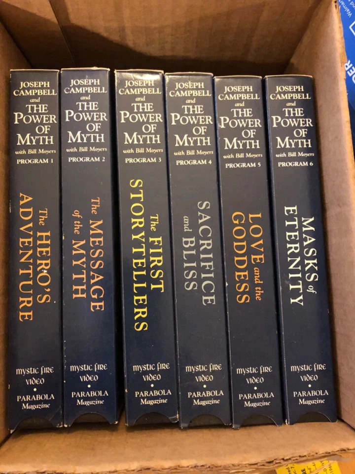 VHS: Joseph Campbell: The Power of Myth 1/2/3/4/5/6 Complete Set, Bill Moyers Foto 1 de 1
