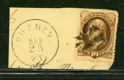 US Scott # 161 - Used - Nice Centering - On Paper - CV=$25.00           (1-C252) - Image 1 of 2