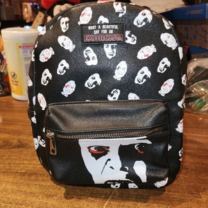DER EXORZIST FILM PAZUZU & REGAN ALL OVER PRINT MINI RUCKSACK TASCHE HORROR - Bild 1 von 6