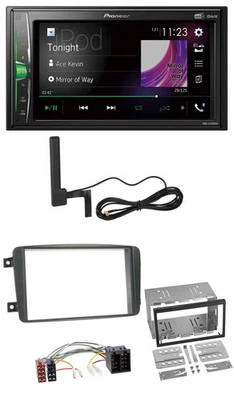 Pioneer MP3 DAB AUX 2DIN Bluetooth Autoradio für Mercedes C-Klasse Vito CLK Vian - Bild 1 von 4