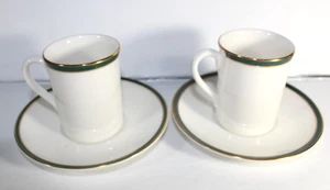 Royal Doulton Oxford Green T.C. 1191  Demitasse Cup and Saucer Set of 2 (1993) - Picture 1 of 6