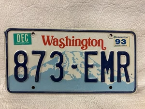 Vintage 1993 Washington License Plate ~ Apportioned Sticker - Picture 1 of 3