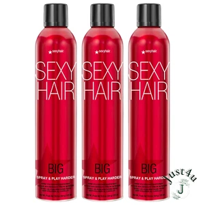 Sexy Hair Big Spray and Play Harder Firm Volumizing Hairspray, 10oz. (3Pack) - Picture 1 of 2