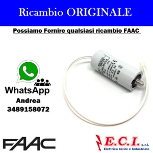 760024 FAAC Kondensator Mit Kabel Und Stecker Für Motor 740 - Bild 1 von 1