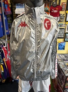 Bari 2023 Kappa Coat Jacket Silver Tracksuit Cool Looking Rare Bnwt Mens Medium - Picture 1 of 8