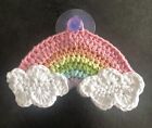 🌈Cute Cotton Rainbow gift hand crochet window get well Birthday  Gift