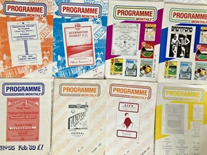 8 DIFFERENT COPIES OF PROGRAMME MONTHLY FROM 1988 to 1993 - Picture 1 of 8