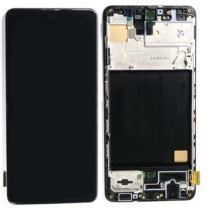 Schwarz Samsung Galaxy A51 A515 LCD Display Touchscreen Digitizier Rahmen Baugruppe - Bild 1 von 5