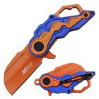 M-tech 6" Spring Assisted Gator Colors Tactical Cleaver Edc Sharp Pocket Knife.