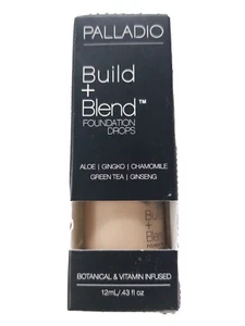Palladio Build + Blend Foundation Drops #60 Golden Honey 12 ml  - Picture 1 of 6