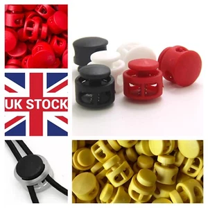 Metal spring plastic end stopper 4mm 6mm cord locks end toggles for face mask - Picture 1 of 9