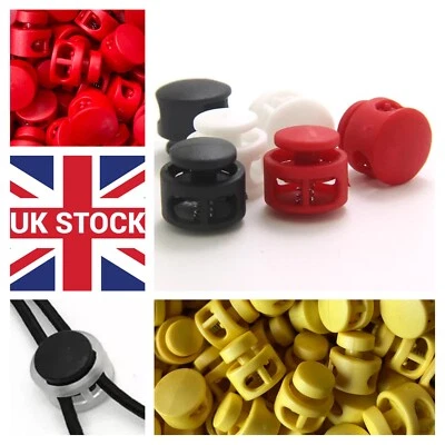 Metal spring plastic end stopper 4mm 6mm cord locks end toggles for face mask - Image 1 of 4
