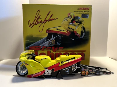 Action 1:9 Scale Steve Johnson Pro Stock Motorcycle Limited Edition Collectible - Image 1 of 4