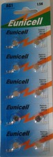 EUNICELL Lot de 10 Piles bouton AG1 LR621 164 364 531 