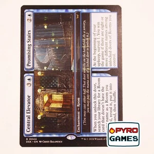 Central Elevator // Promising Stairs - Duskmourn - Rare 0044 - (Very Good Con... - Picture 1 of 1