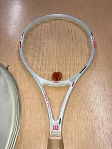 Vintage Wilson Tennis Racquet Ceramic Pro 110 High Beam Series