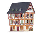 Keramik Miniatur Teelicht Kerzenhalter Haus in Colmar Frankreich Midene handgefertigt