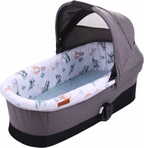 Carrycot cover Double-sided Liner Pushchair Pram Dreamy Flight/Sage - Picture 1 of 11