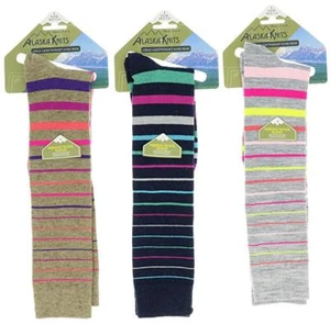 ALASKA KNITS™ MERINO WOOL BLEND LADIES' KNEE HIGH SOCKS 1-pack MADE IN USA - Picture 1 of 16