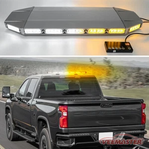 27" LED Strobe Light Bar Response Emergency Beacon Warning Tow Truck Amber White - Picture 1 of 10